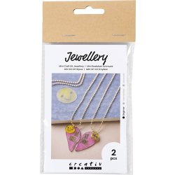 Mini DIY Kit smycken, vänskapshalsband, krympplast