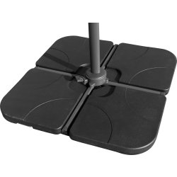 Hängparasoll Ø3m inkl. fot och överdrag, svart