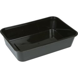 Plastlåda, 500 ml, svart, PP, 50 st.