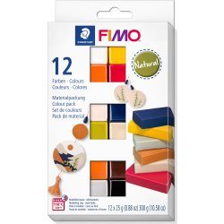 Fimo Soft Lera Colour Pack, 12 x 25 g, natural