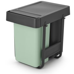 Brabantia Sort&Go, Built-in, 2x15 L, grå/grön