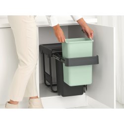 Brabantia Sort&Go, Built-in, 2x15 L, grå/grön