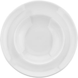 Gourmet Djup tallrik med kant, Vit, 27 cm