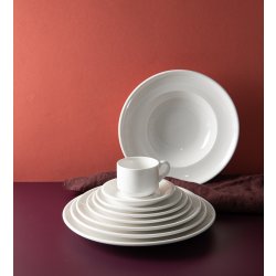 Gourmet Assiett Coupe, vit, 17 cm
