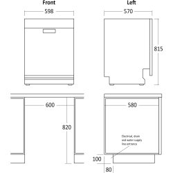 Scandomestic DWB1444WD Inbyggd diskmaskin