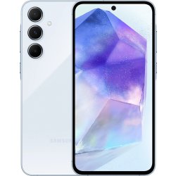 Samsung Galaxy A55 5G Smartphone, 128 GB, ljusblå