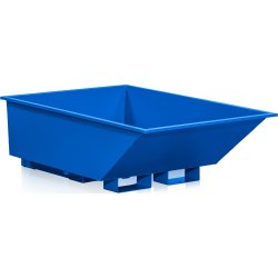 Tippcontainer låg 550 l blå