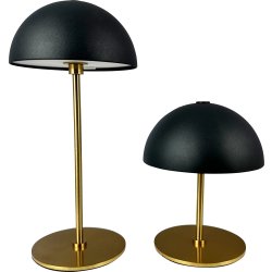 Dyberg Larsen ALONG LED-bordslampor, svart, 2 st.