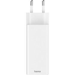 HAMA 2x USB-C, 1x USB-A laddare, vit