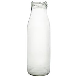 Bauer Mjölkflaska utan skruvkork, glas, 0,5L