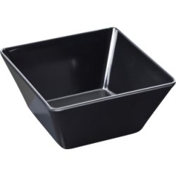 Buffet-Line Skål, melamin, 18x18x8,5cm, svart