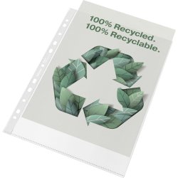 Esselte Recycle Ficka, A4, Topp, 70my, 20 st.