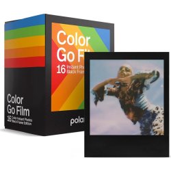 Polaroid Go färgfilm, 1 förpackning, svart ram