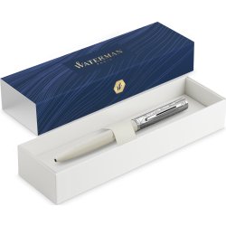 Waterman Allure Deluxe Metal & White Kulspets, M