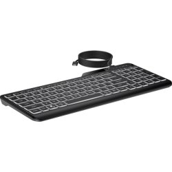 HP 400 bakbelyst trådbundet tangentbord, svart