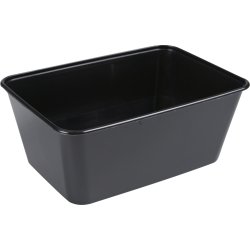 Plastlåda, 950 ml, svart, PP, 500 st.