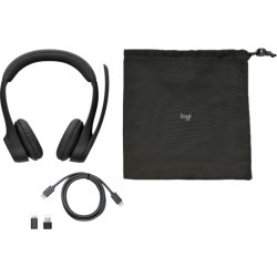 Logitech Zone 305 trådlöst headset, svart