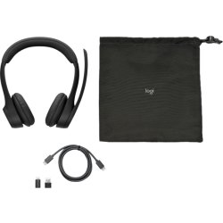 Logitech Zone 305 trådlöst headset med UC, svart