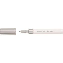 Pilot Pintor Märkpenna | F | 1 mm | Silver