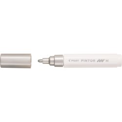 Pilot Pintor Märkpenna | M | 1,4 mm | Silver