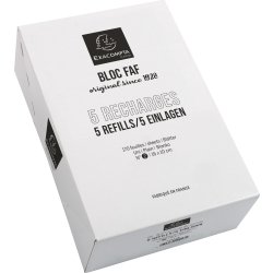 Exacompta Desk Pad Block refill, No.2, blank, 5 st