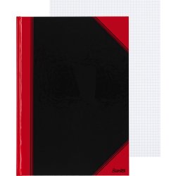 Bantex Kina Notes A4 Kvadrat  Svart/röd