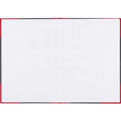 Bantex Kina Notes A4 Kvadrat  Svart/röd