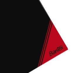 Bantex Kina Notes A5 Kvadrat Svart/röd