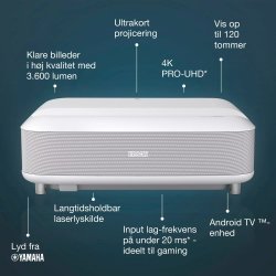 Epson EH-LS650W projektor, vit