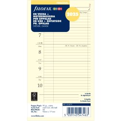 Filofax 2025 Refill, Personal, Vecka per uppslag