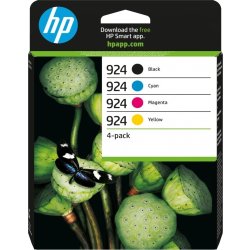 HP 924 original CMYK-bläckpatron, sampak