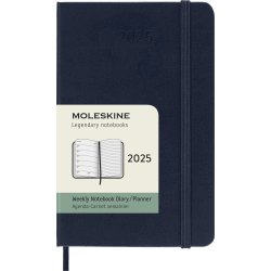 Moleskine 2025 Kalender, H, Vecka, Poc., Blå