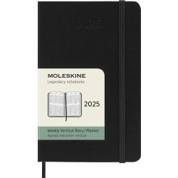 Moleskine 2025 Kalender, H, Vecka v., Poc., Svart