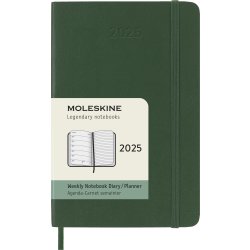 Moleskine 2025 Kalender, S, Vecka, Poc., Grön