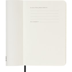 Moleskine 2025 Kalender, S, Vecka, Poc., Svart