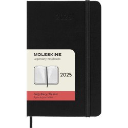 Moleskine 2025 Kalender, H, Dag, Poc., Svart