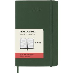 Moleskine 2025 Kalender, S, Dag, Poc., Grön