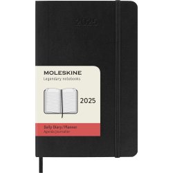 Moleskine 2025 Kalender, S, Dag, Poc., Svart