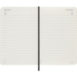 Moleskine 2025 Kalender, S, Dag, Poc., Svart