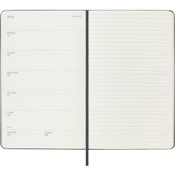 Moleskine 2025 Kalender, H, Vecka, L, Svart