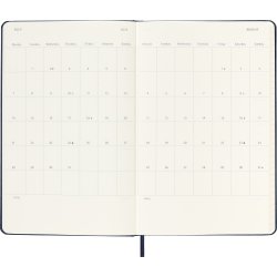 Moleskine 2025 Kalender, H, Vecka, L, Svart