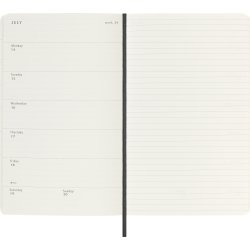 Moleskine 2025 Kalender, S, Vecka, L, Svart