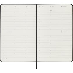 Moleskine 2025 Kalender, H, Vecka v., L, Svart