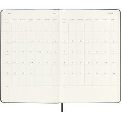 Moleskine 2025 Kalender, H, Vecka v., L, Svart