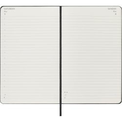 Moleskine 2025 Kalender, H, Dag, L, Svart