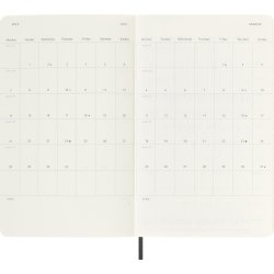 Moleskine 2025 Kalender, S, Dag, L, Svart