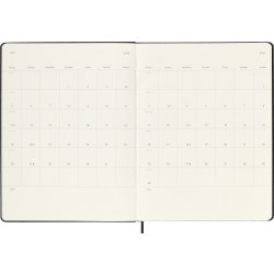 Moleskine 2025 Kalender, H, Vecka, XL, Svart