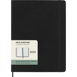 Moleskine 2025 Kalender, S, Vecka, XL, Svart