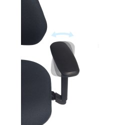 Global 4D arbetsstol armstöd, svart