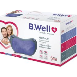 B.WELL elektrisk massagedyna, grå